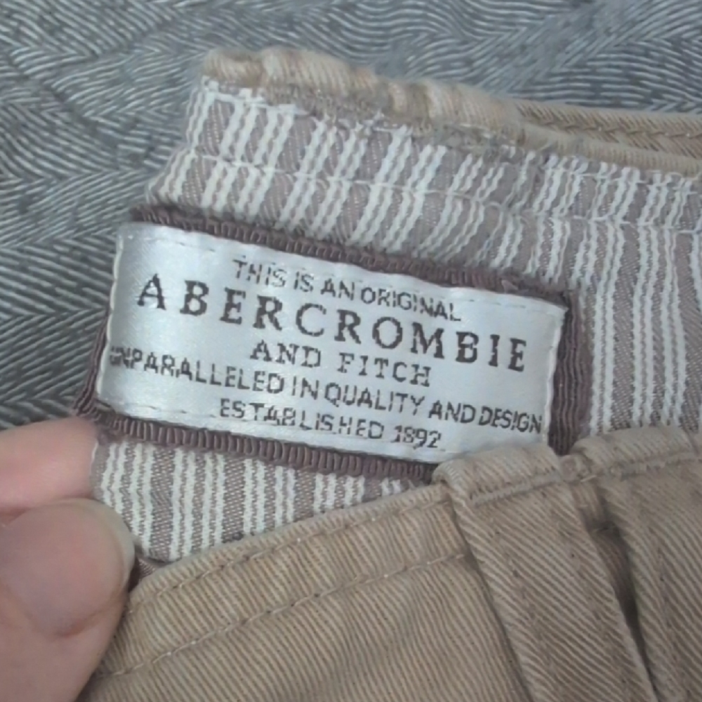Abercrombie & Fitch Tan Wide Leg Pants